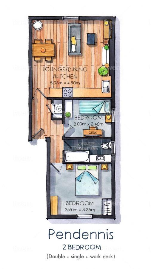 Pendennis - Bright Victorian Flat, Sea Views & Close To Beach ฟาลมัธ ภายนอก รูปภาพ